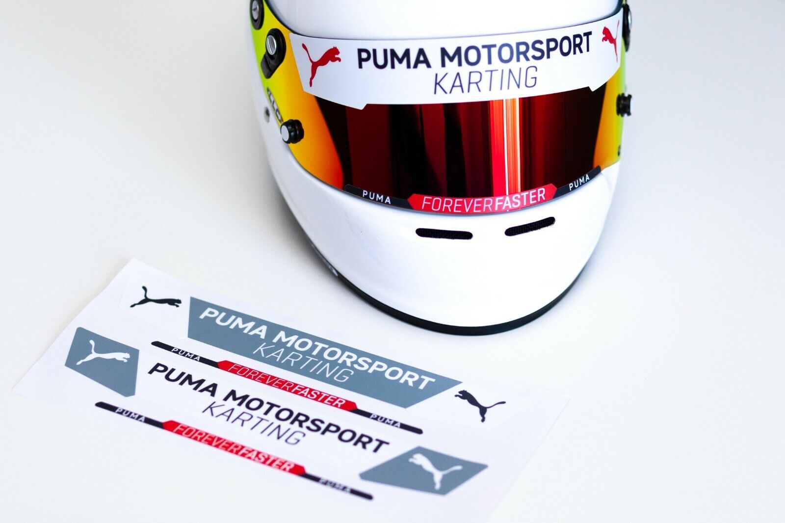 PUMA Motorsport Racig Helmet Visor Sticker (Karting, Motorsport, Moto ...