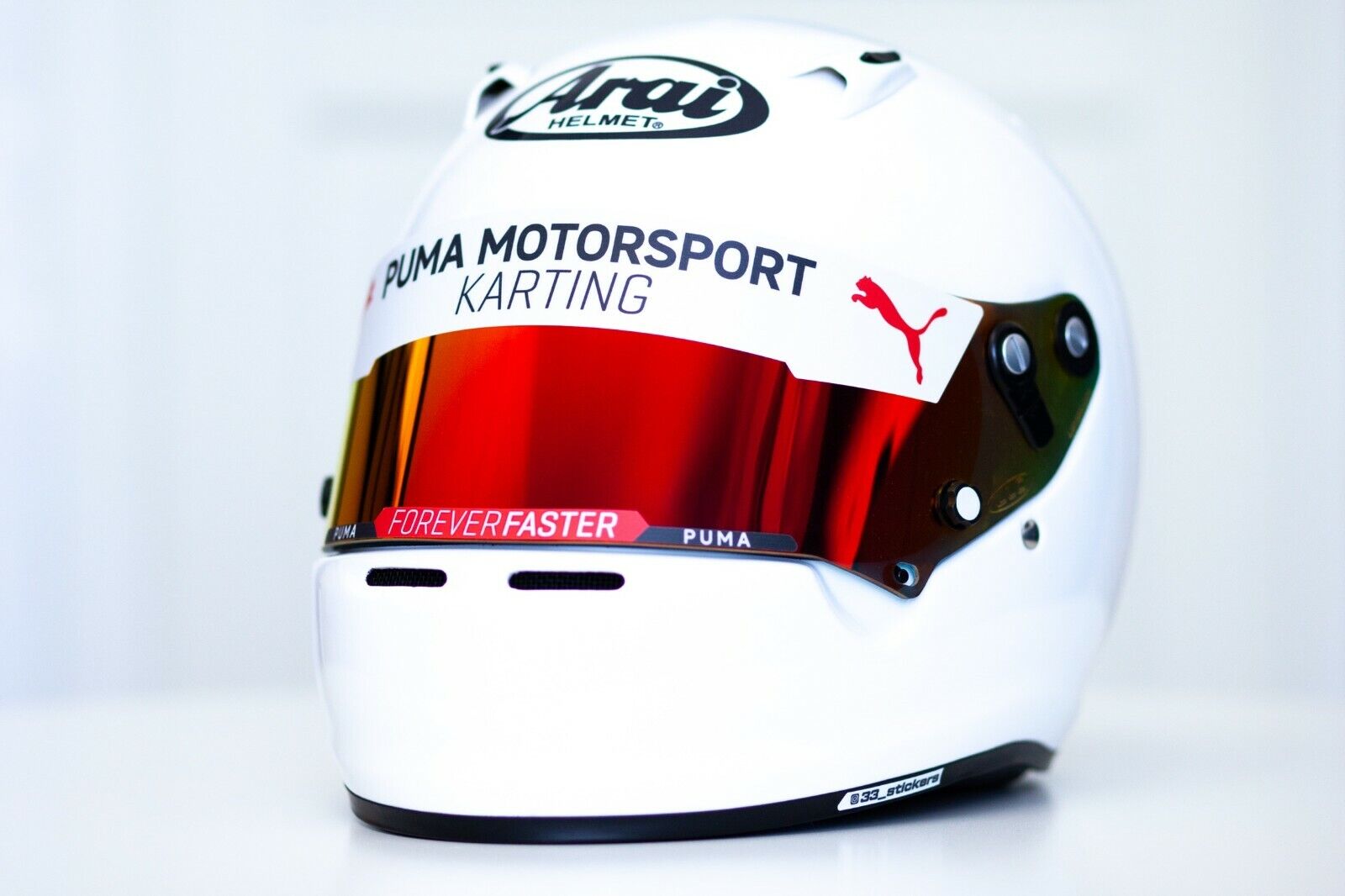 PUMA Motorsport Racig Helmet Visor Sticker (Karting, Motorsport, Moto ...