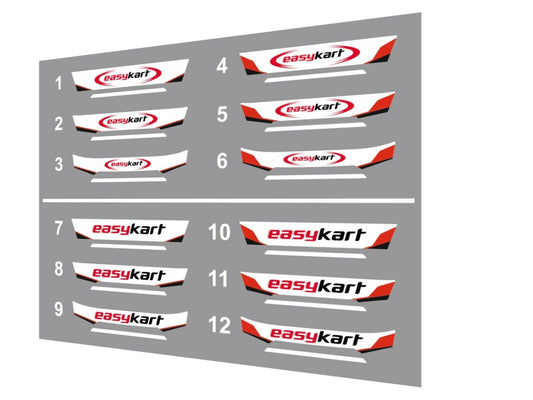 EASY Kart Helmet visor Sticker (Karting, Motorsport, Moto)