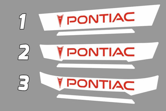 Pontiac Helmet visor Sticker (Karting, Motorsport, Moto)