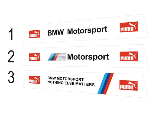 BMW Motorsport DTM Helmet visor Sticker (Karting, Motorsport, Moto)