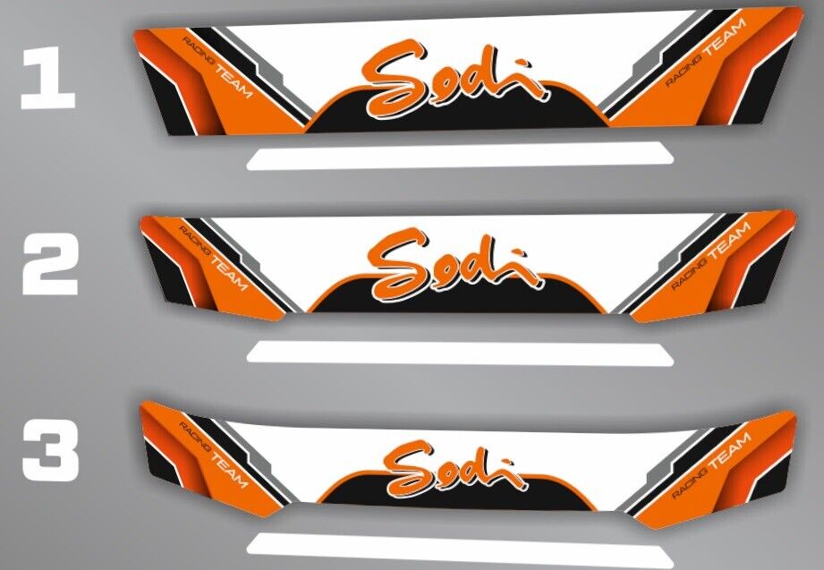 SODI Classic Helmet visor Sticker (Karting, Motorsport)