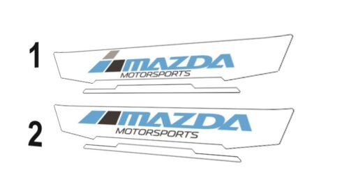 MAZDA Motorsports Helmet visor Sticker (Karting, Motorsport, Moto)