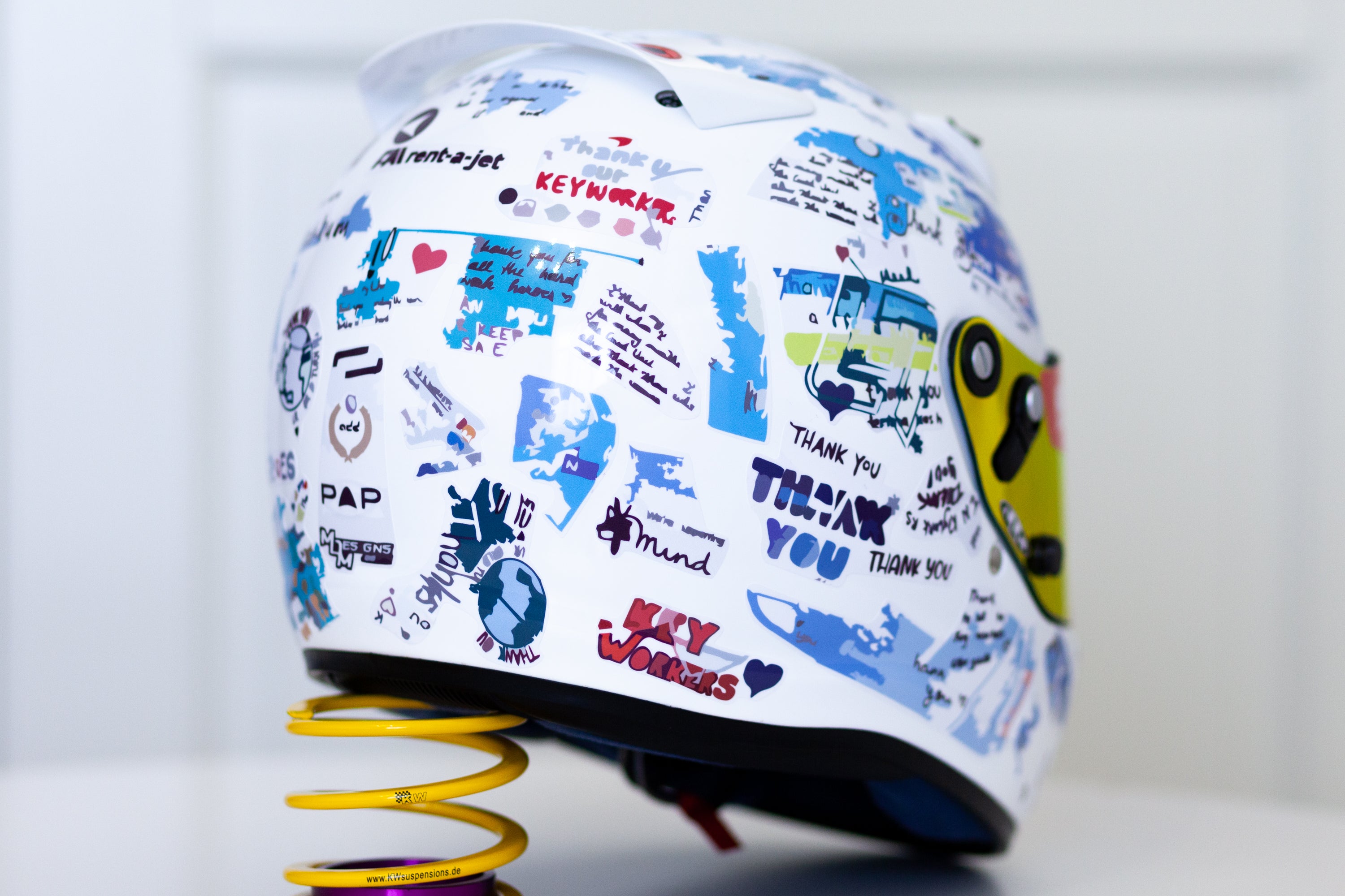 L. NORRIS 2021 Helmet Sticker Pack (design pack) (Karting, Motorsport ...