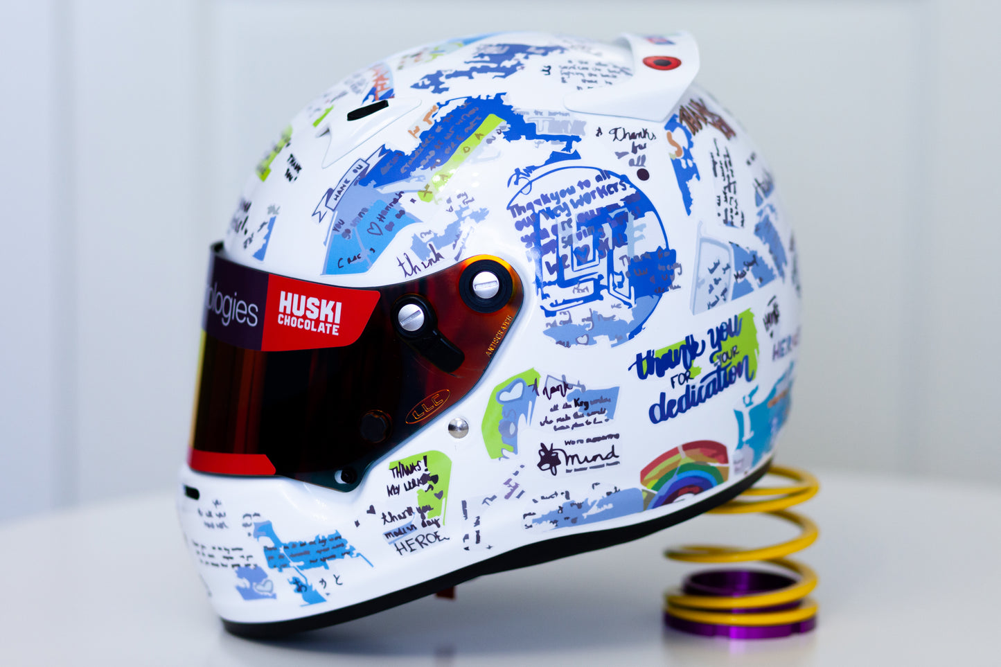 L. NORRIS 2021 Helmet Sticker Pack (design pack) (Karting, Motorsport, Moto)