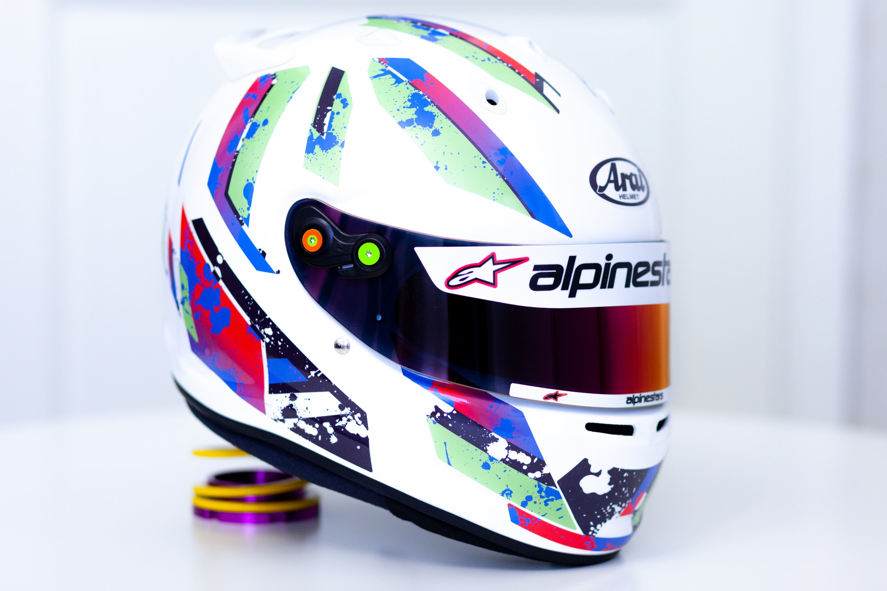 RAPID SPLASH Helmet Stickers Design Pack (Karting, Motorsport, Moto ...