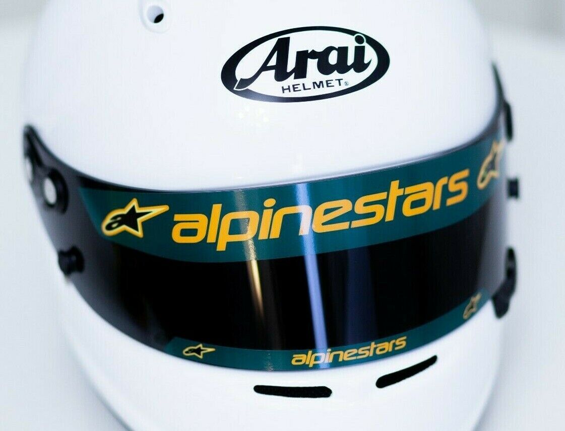 Alpinestars Helmet Visor Sticker Kit Universal Curve (Karting, Motorsport)